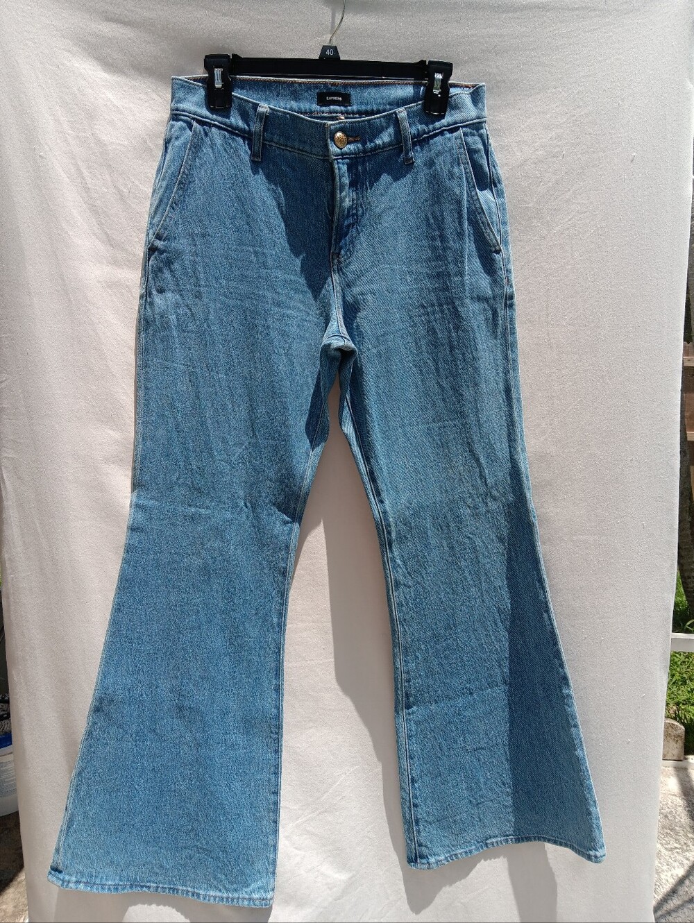 Express 70s Flare Jeans Sz 6S Mid Rise
